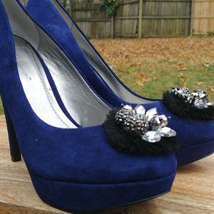 Suede Platform Heel